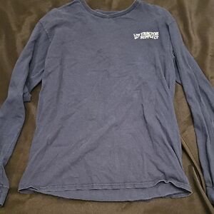 Men's Navy Blue Long Sleeve Shirt